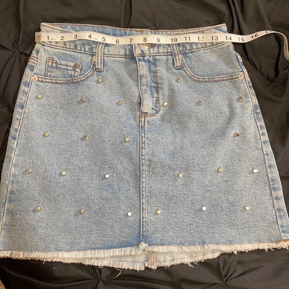 Studded Denim Skirt - Picture 3 of 5